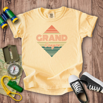 Diamond Retro Grand Canyon Kids Cotton T-Shirt