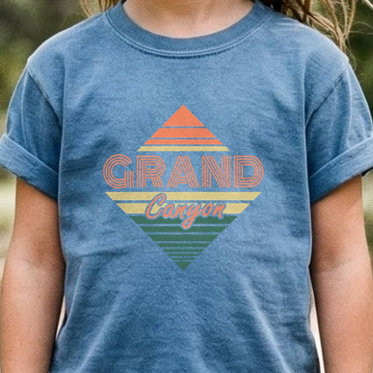 Diamond Retro Grand Canyon Kids Cotton T-Shirt