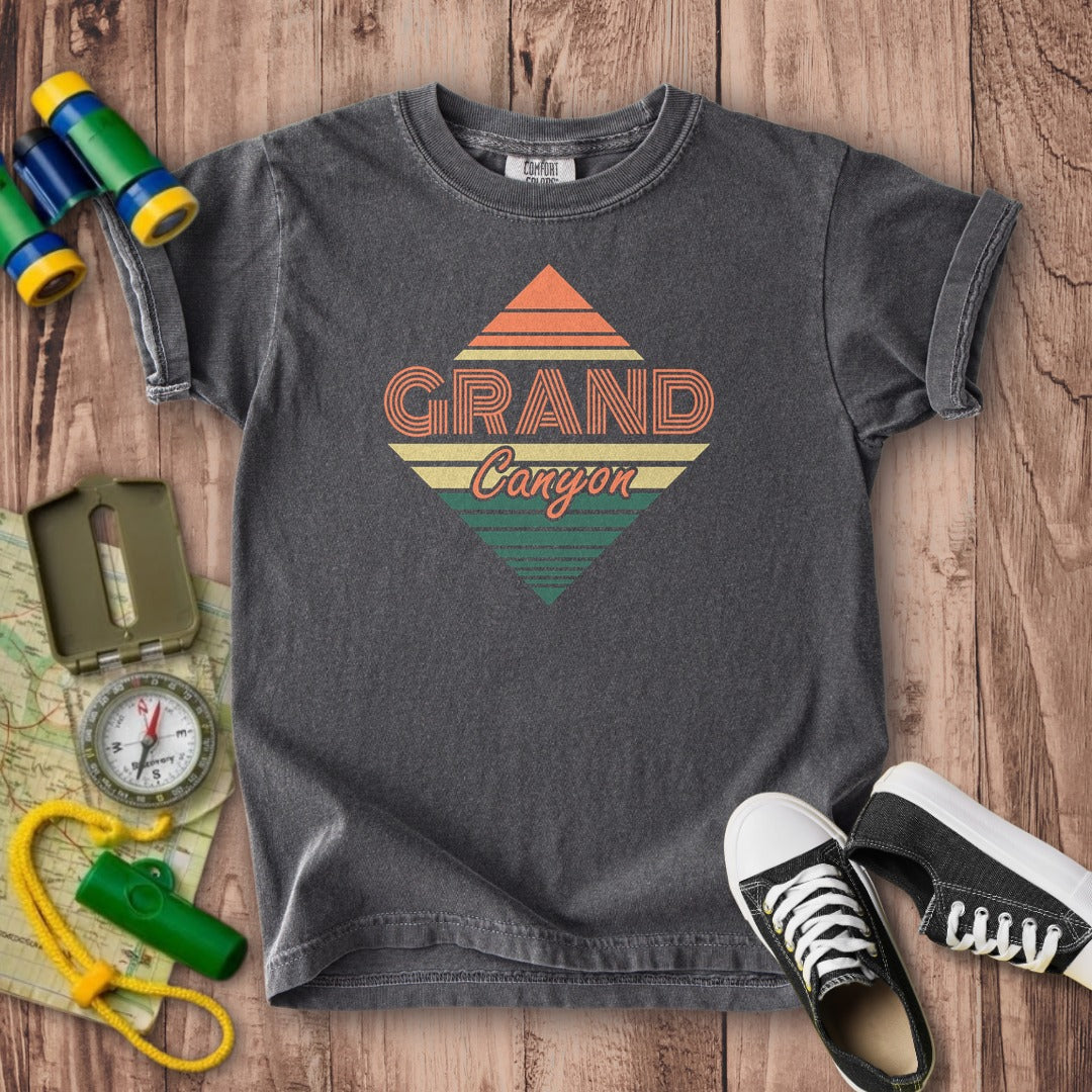 Diamond Retro Grand Canyon Kids Cotton T-Shirt