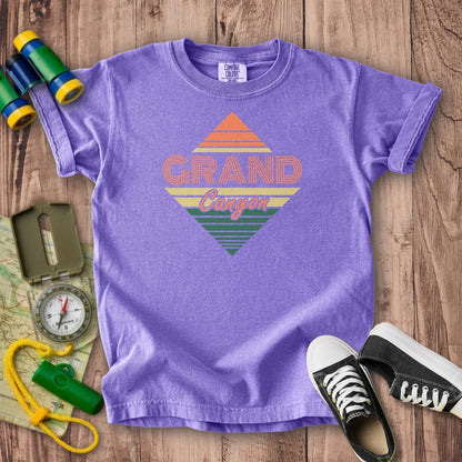 Diamond Retro Grand Canyon Kids Cotton T-Shirt