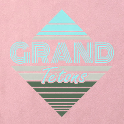 Diamond Retro Grand Tetons Cotton T-Shirt