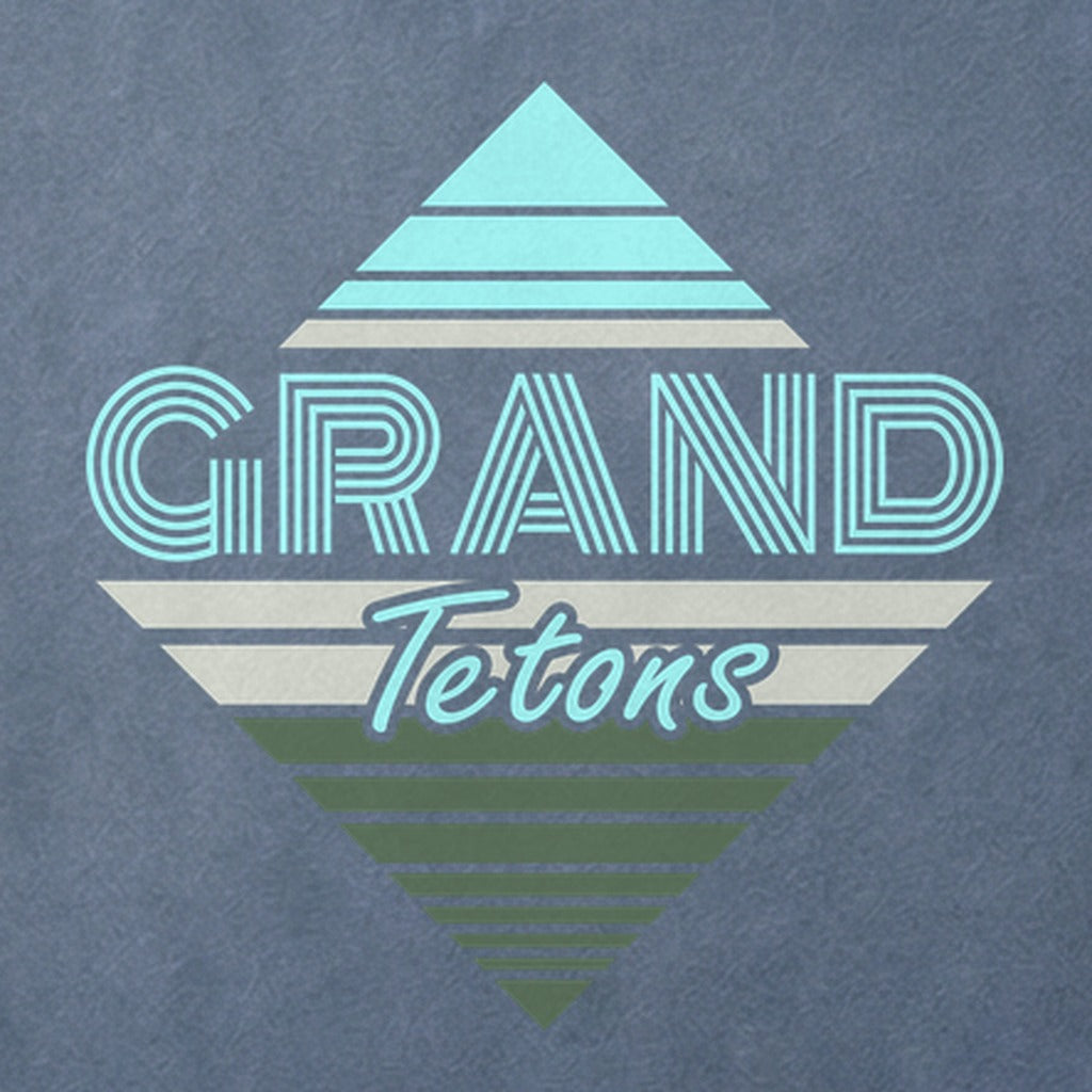 Diamond Retro Grand Tetons Cotton T-Shirt