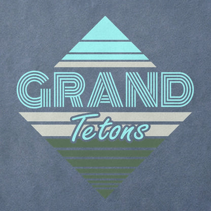 Diamond Retro Grand Tetons Cotton T-Shirt