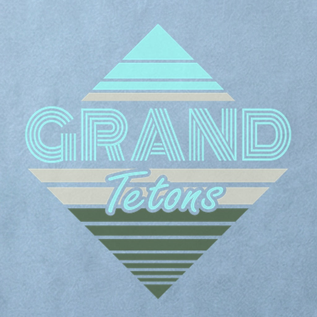 Diamond Retro Grand Tetons Cotton T-Shirt