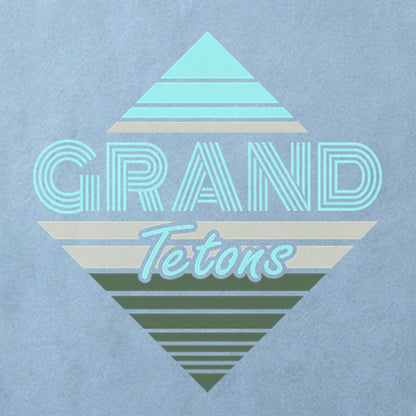 Diamond Retro Grand Tetons Cotton T-Shirt