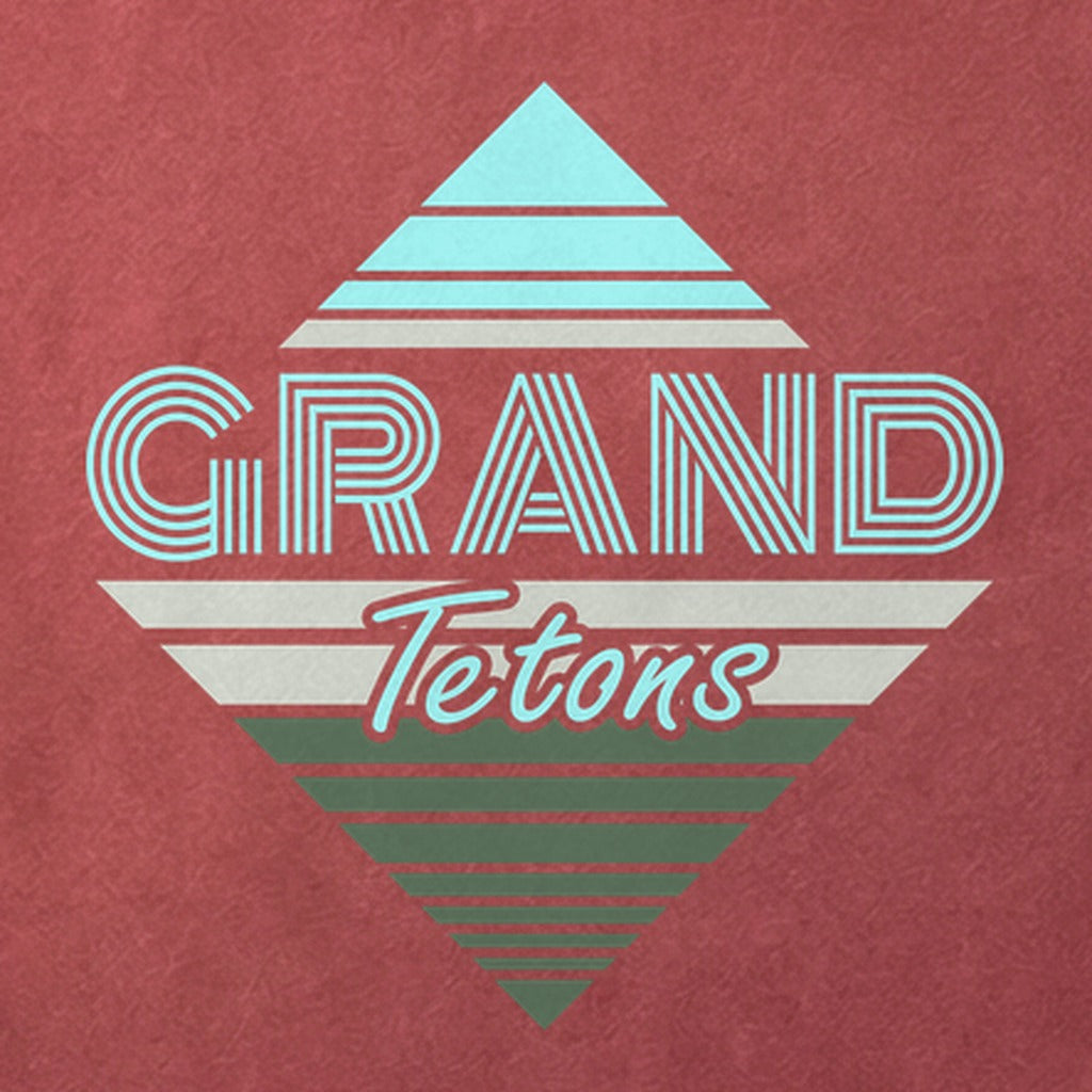 Diamond Retro Grand Tetons Cotton T-Shirt
