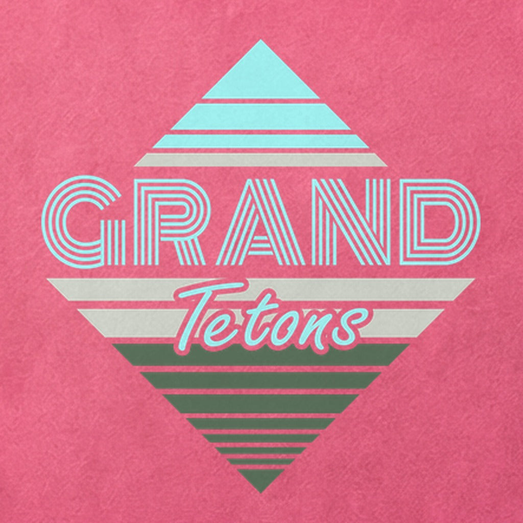 Diamond Retro Grand Tetons Cotton T-Shirt