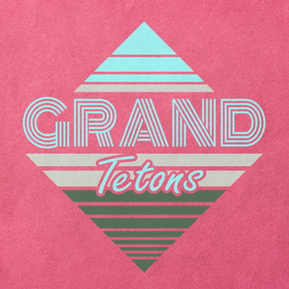 Diamond Retro Grand Tetons Cotton T-Shirt