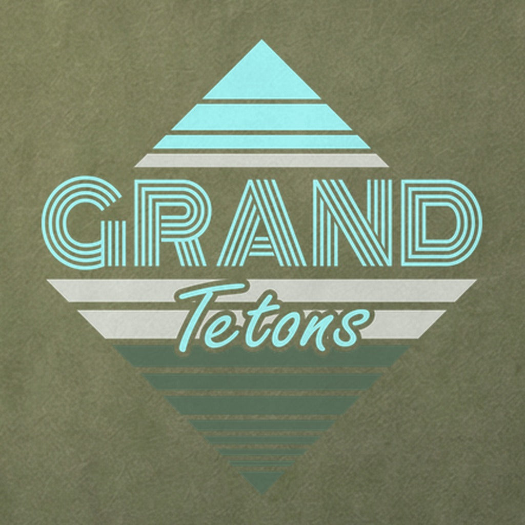 Diamond Retro Grand Tetons Cotton T-Shirt