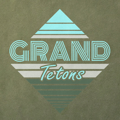 Diamond Retro Grand Tetons Cotton T-Shirt
