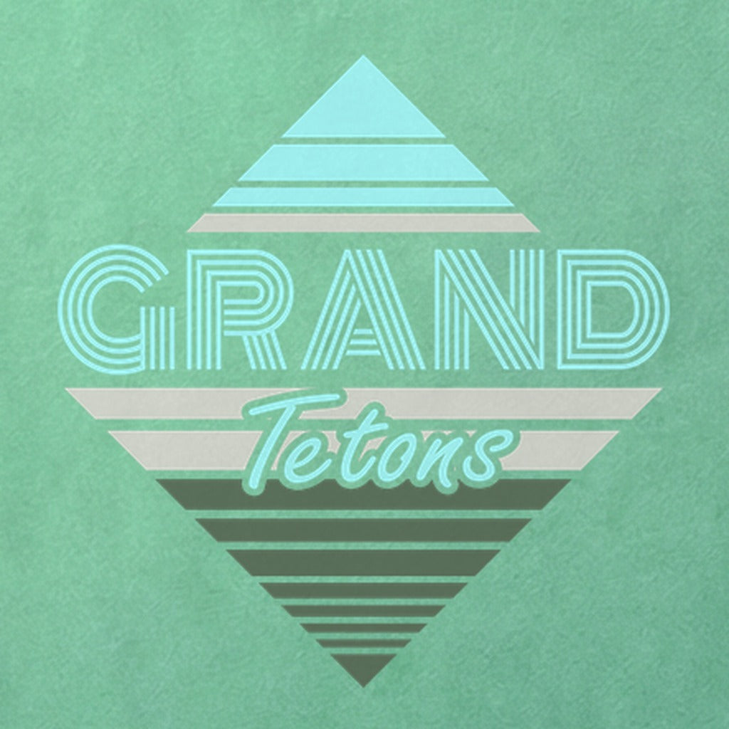 Diamond Retro Grand Tetons Cotton T-Shirt