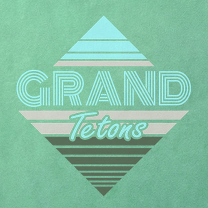Diamond Retro Grand Tetons Cotton T-Shirt