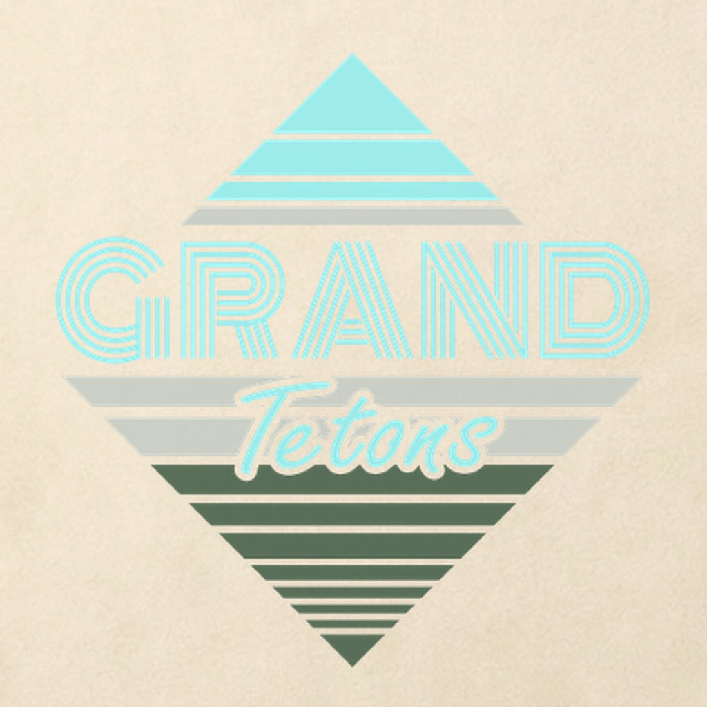 Diamond Retro Grand Tetons Cotton T-Shirt