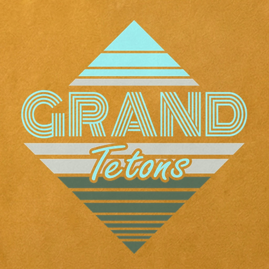 Diamond Retro Grand Tetons Cotton T-Shirt