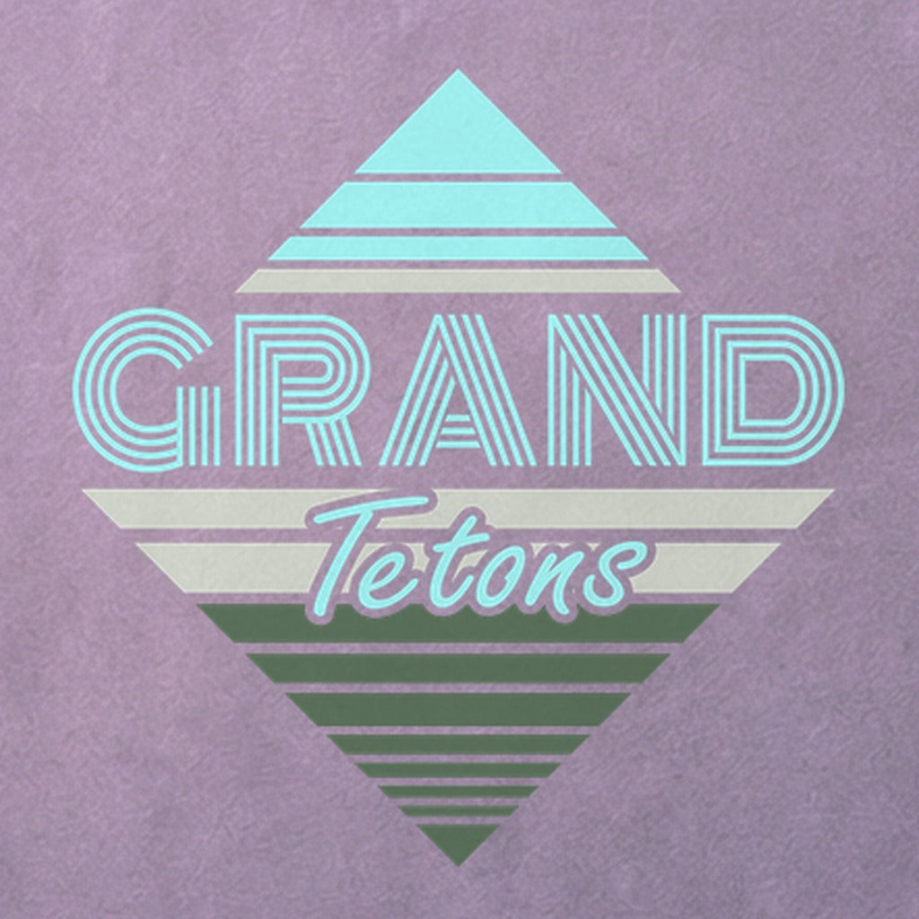 Diamond Retro Grand Tetons Cotton T-Shirt