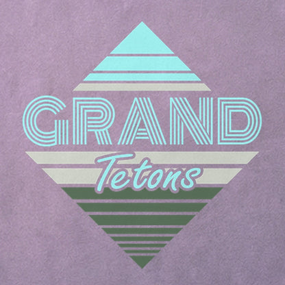 Diamond Retro Grand Tetons Cotton T-Shirt