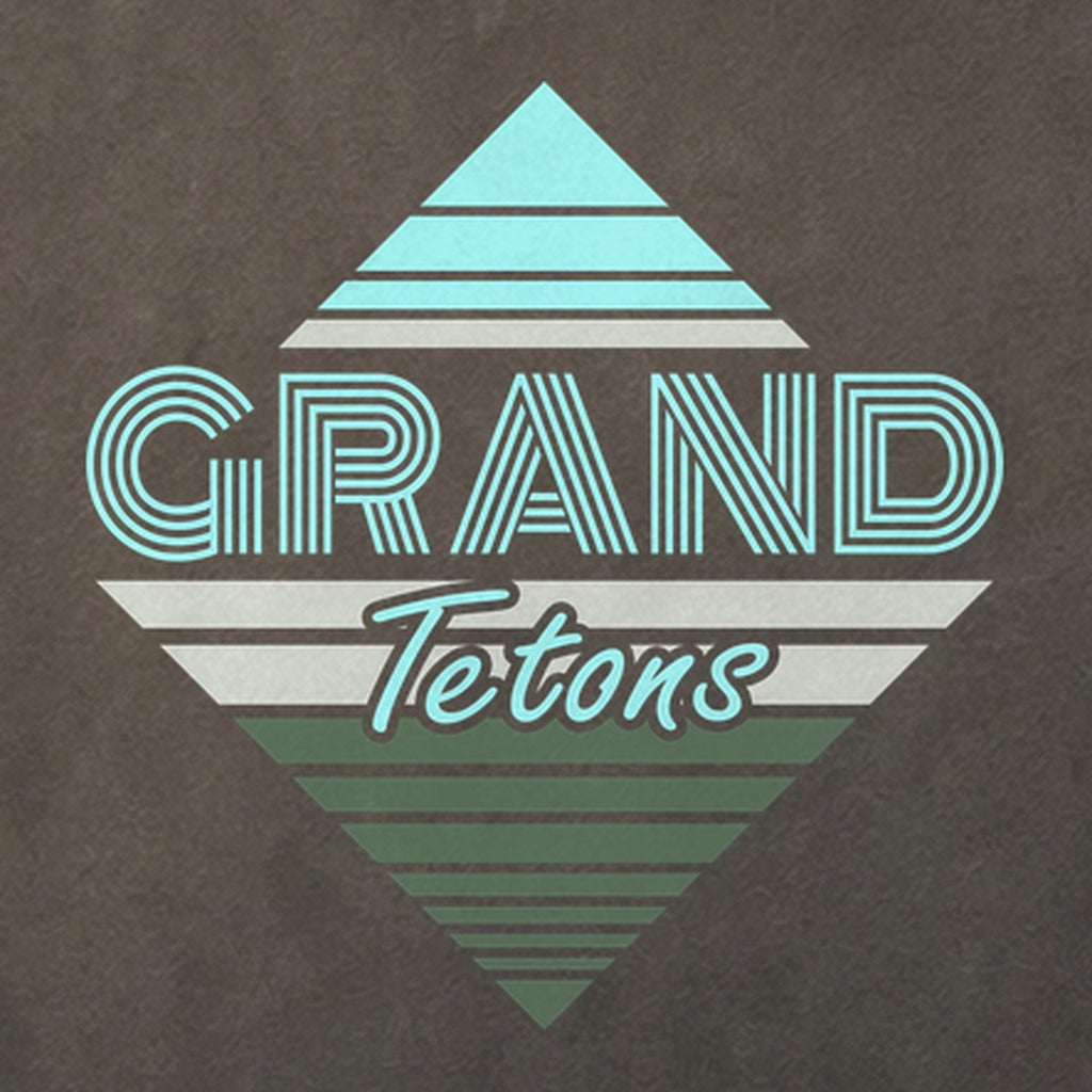 Diamond Retro Grand Tetons Cotton T-Shirt