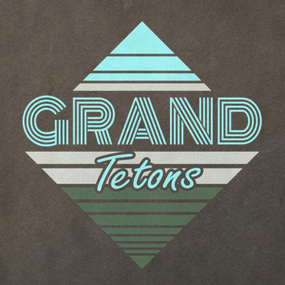 Diamond Retro Grand Tetons Cotton T-Shirt