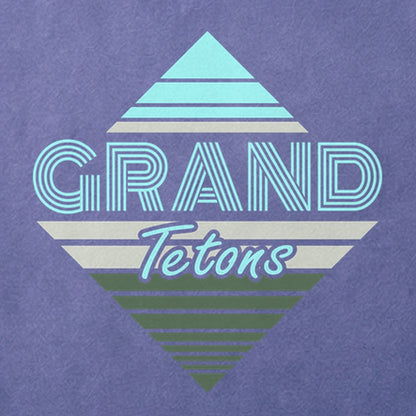 Diamond Retro Grand Tetons Cotton T-Shirt