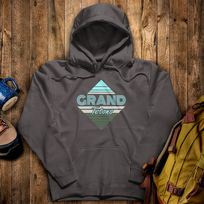 Diamond Retro Grand Tetons Hoodie