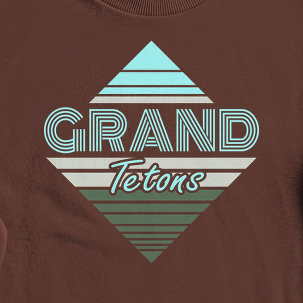Diamond Retro Grand Tetons Crewneck Sweatshirt