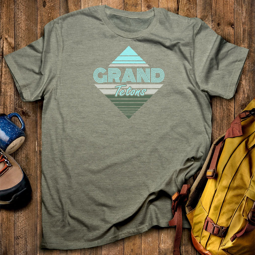 Diamond Retro Grand Tetons T-Shirt