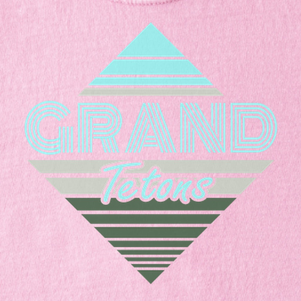 Diamond Retro Grand Tetons Kids Cotton T-Shirt