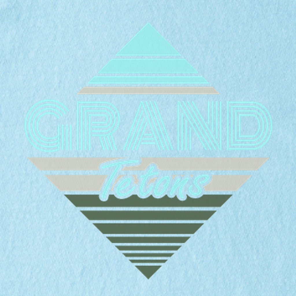 Diamond Retro Grand Tetons Kids Cotton T-Shirt