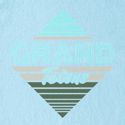 Diamond Retro Grand Tetons Kids Cotton T-Shirt