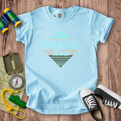 Diamond Retro Grand Tetons Kids Cotton T-Shirt