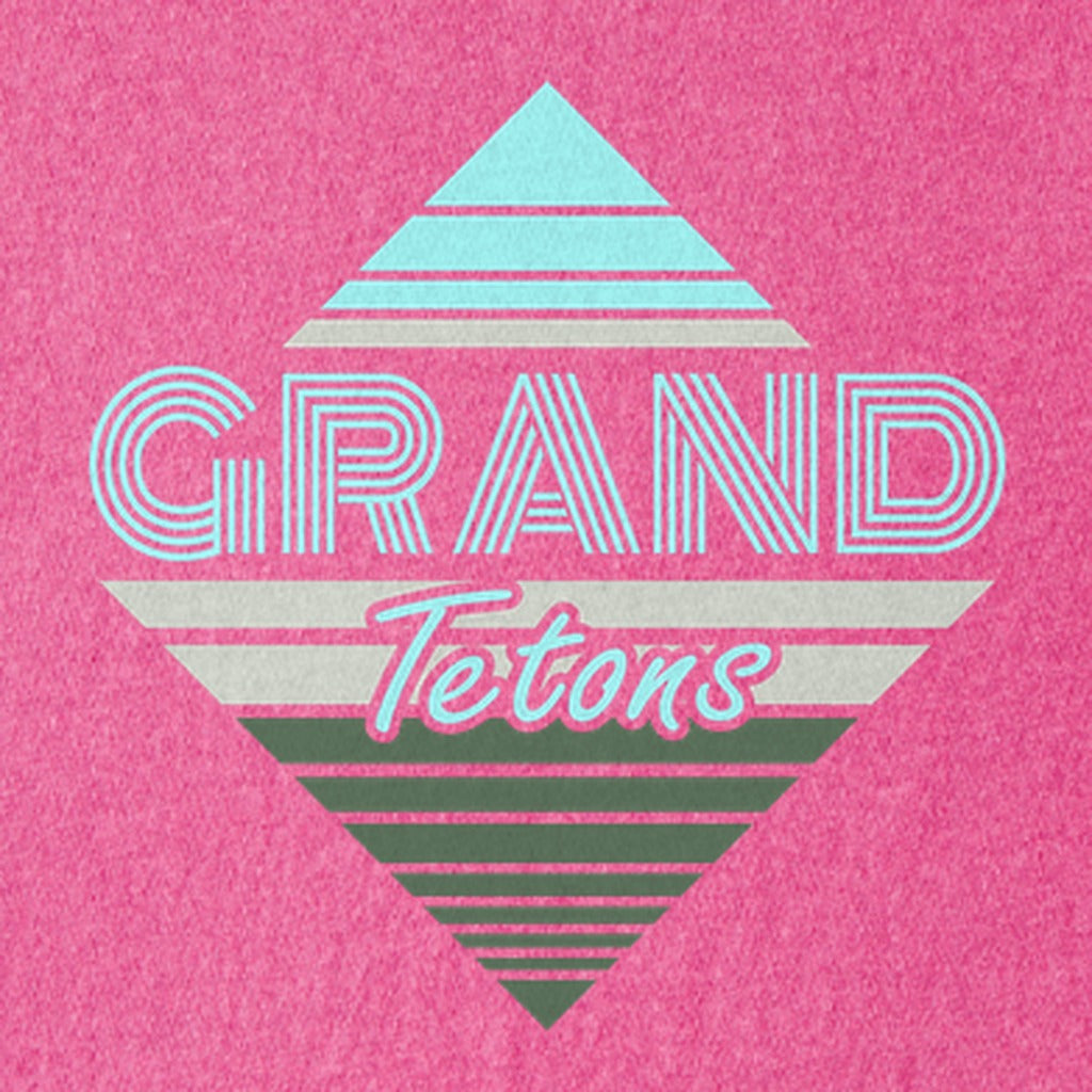 Diamond Retro Grand Tetons Kids Cotton T-Shirt