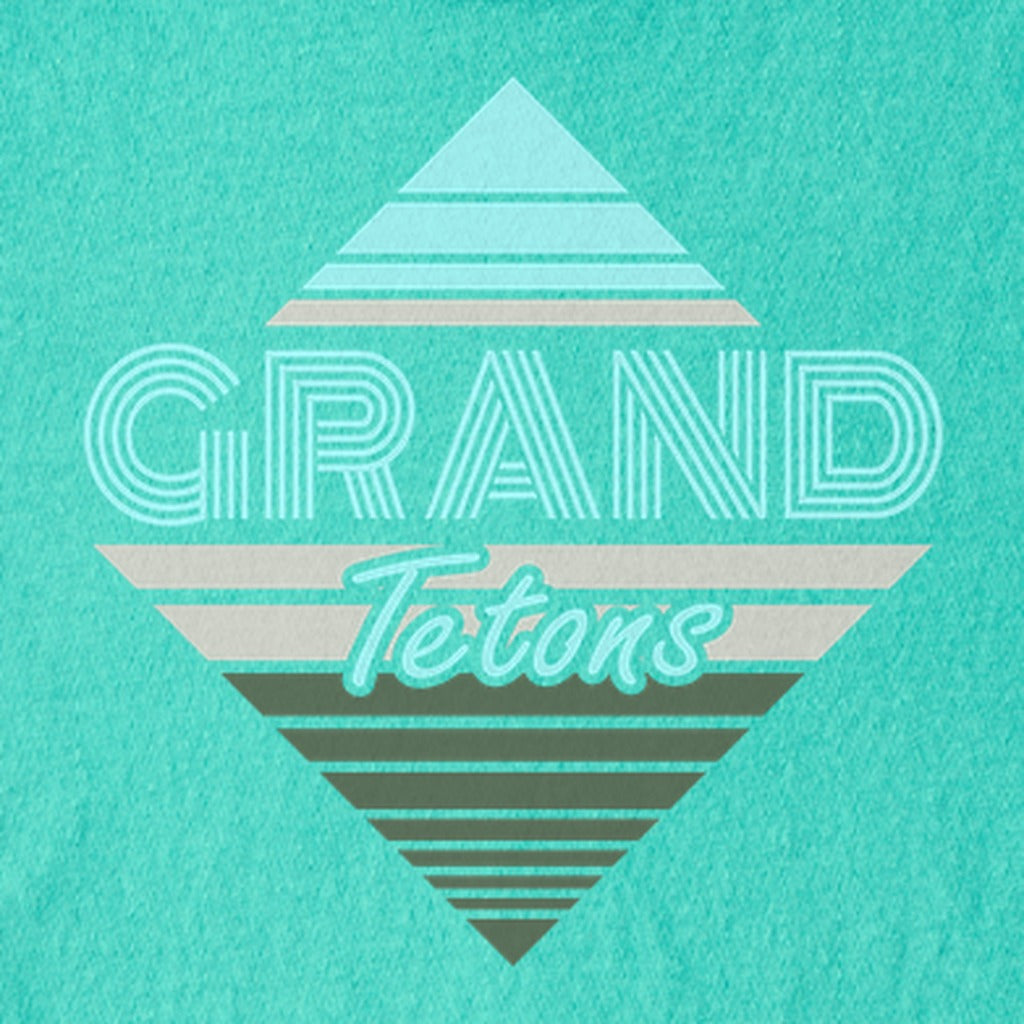 Diamond Retro Grand Tetons Kids Cotton T-Shirt