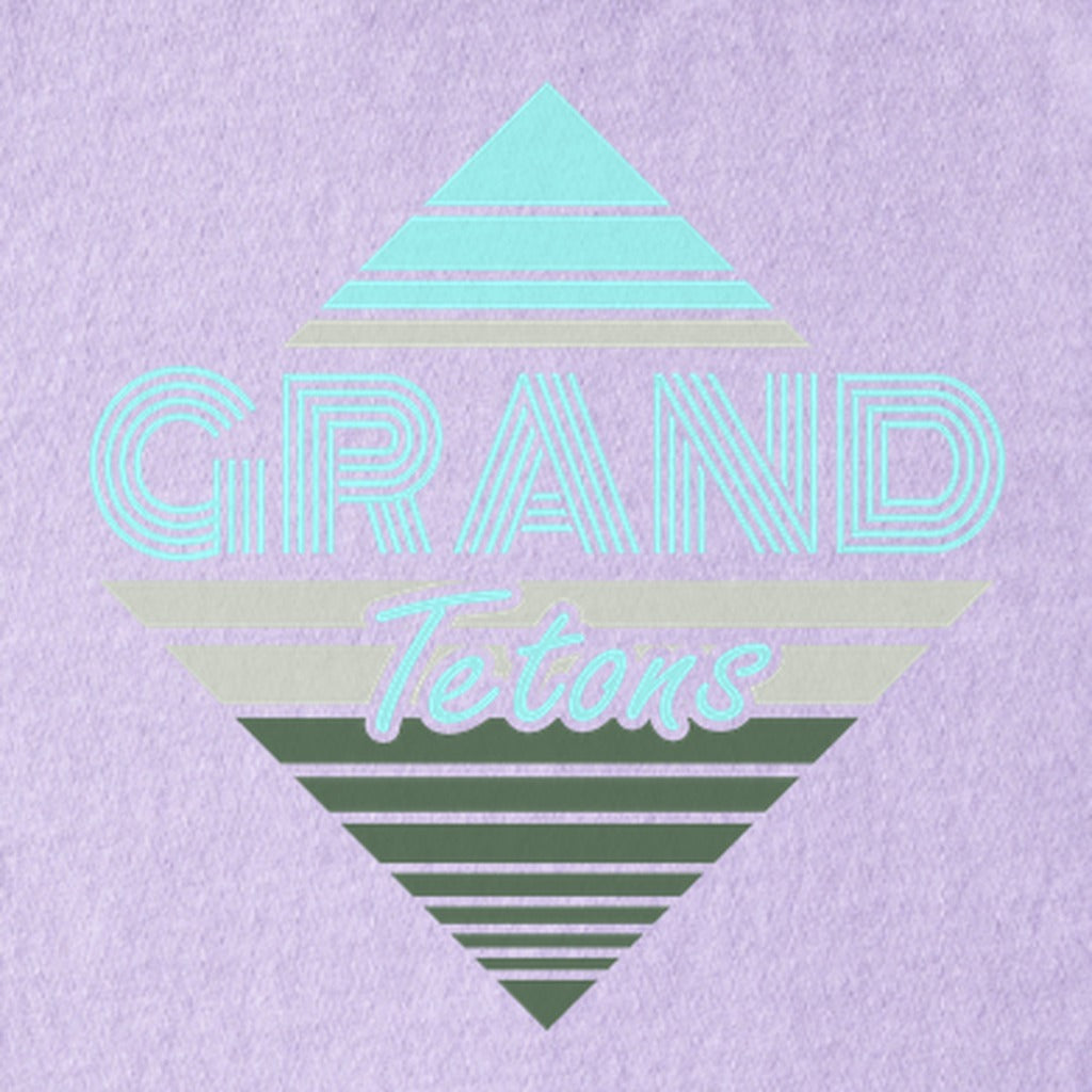Diamond Retro Grand Tetons Kids Cotton T-Shirt