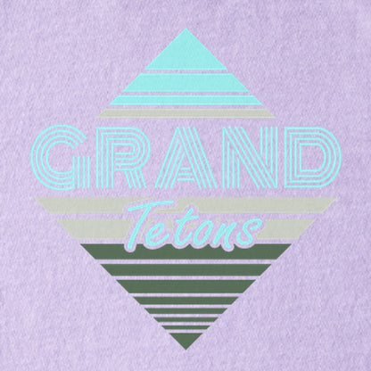 Diamond Retro Grand Tetons Kids Cotton T-Shirt