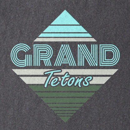 Diamond Retro Grand Tetons Kids Cotton T-Shirt