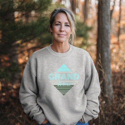 Diamond Retro Grand Tetons Crewneck Sweatshirt
