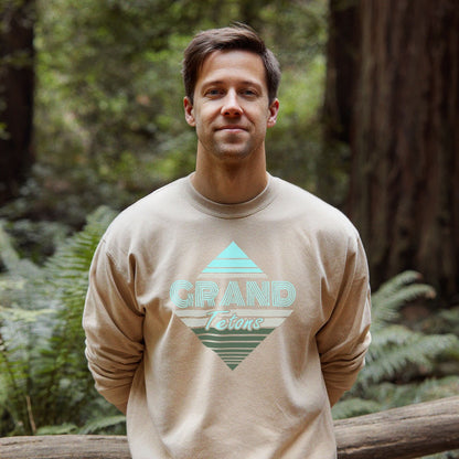 Diamond Retro Grand Tetons Crewneck Sweatshirt
