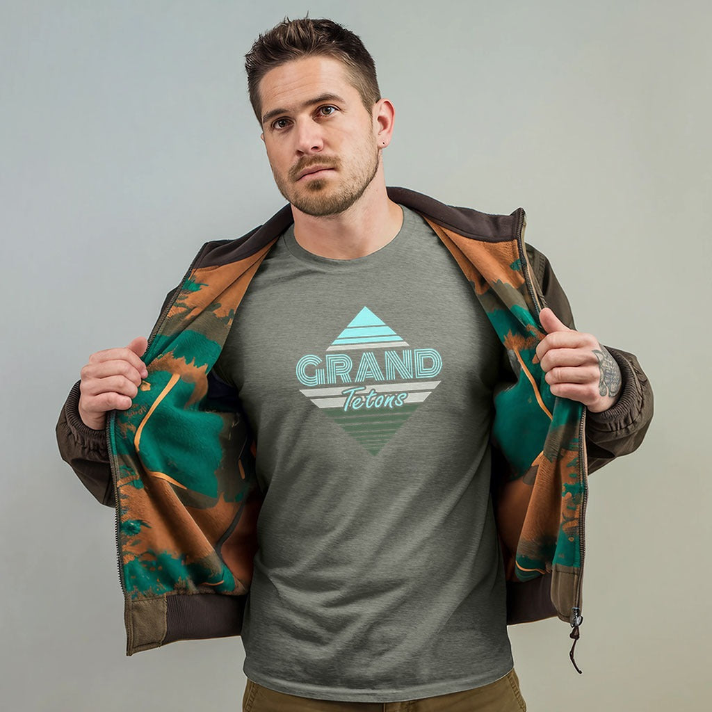 Diamond Retro Grand Tetons T-Shirt