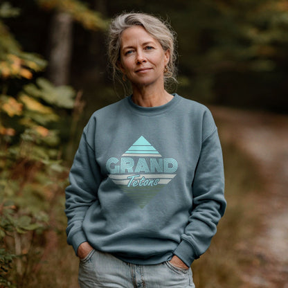Diamond Retro Grand Tetons Crewneck Sweatshirt