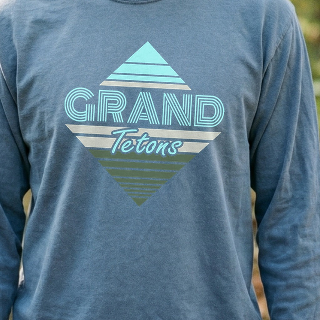 Diamond Retro Grand Tetons Premium Long Sleeve