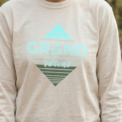 Diamond Retro Grand Tetons Premium Long Sleeve