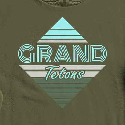 Diamond Retro Grand Tetons Crewneck Sweatshirt
