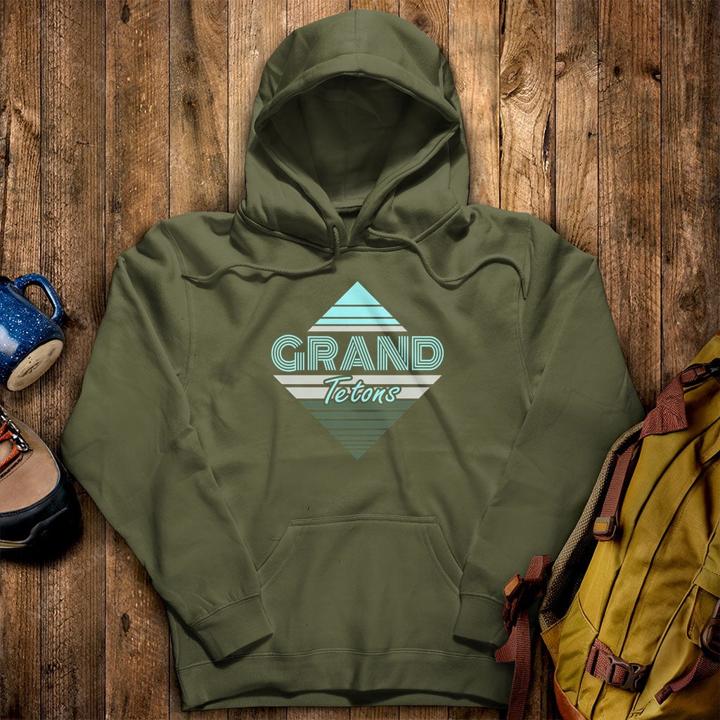 Diamond Retro Grand Tetons Hoodie