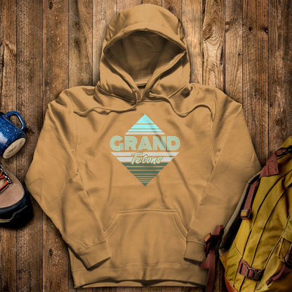 Diamond Retro Grand Tetons Hoodie