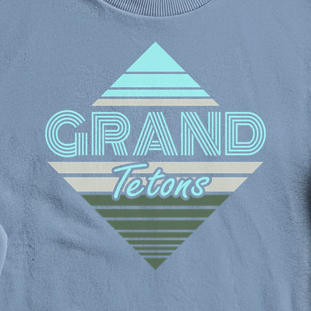Diamond Retro Grand Tetons Crewneck Sweatshirt