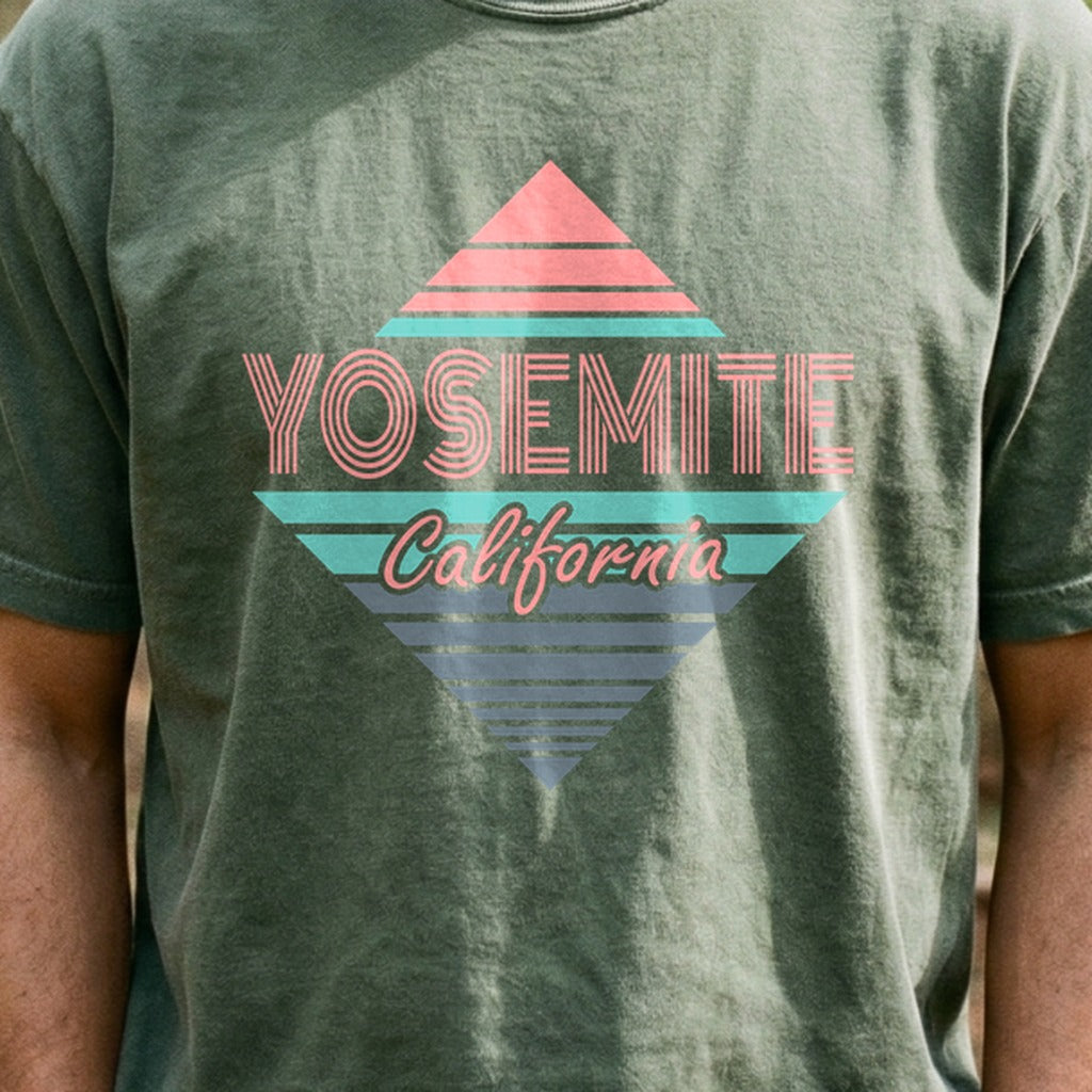 Diamond Retro Yosemite Cotton T-Shirt