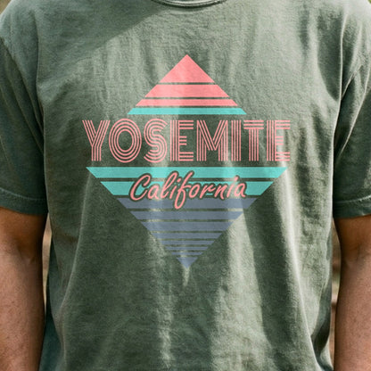 Diamond Retro Yosemite Cotton T-Shirt