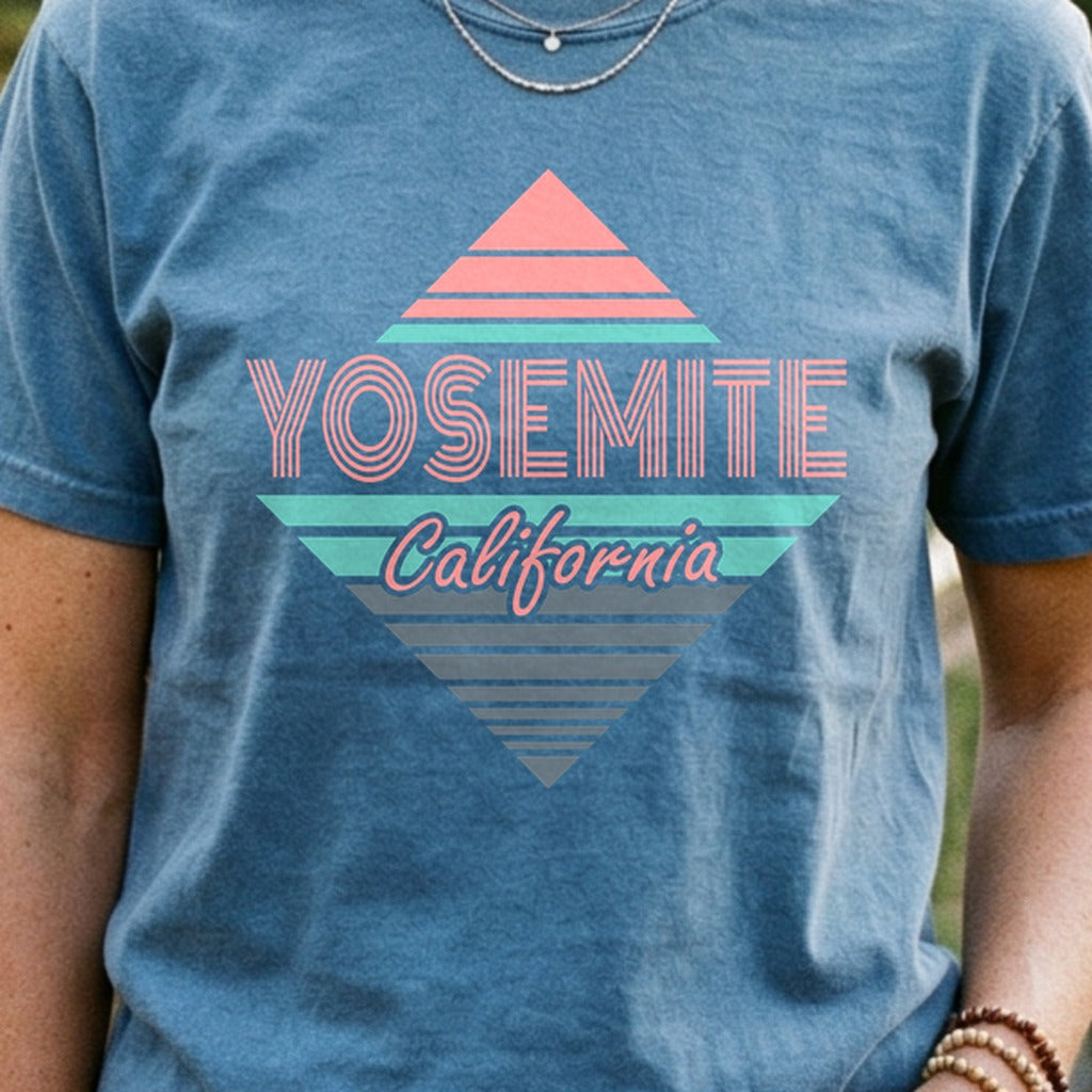 Diamond Retro Yosemite Cotton T-Shirt