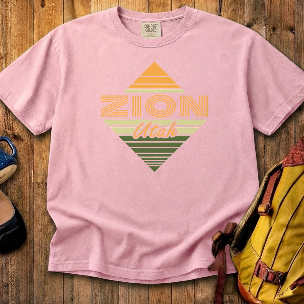 Diamond Retro Zion Cotton T-Shirt