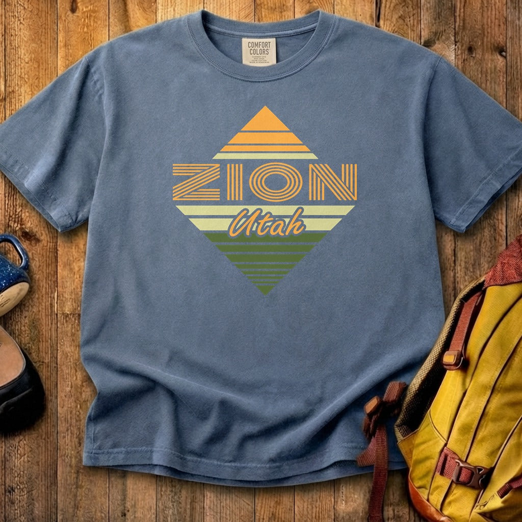 Diamond Retro Zion Cotton T-Shirt